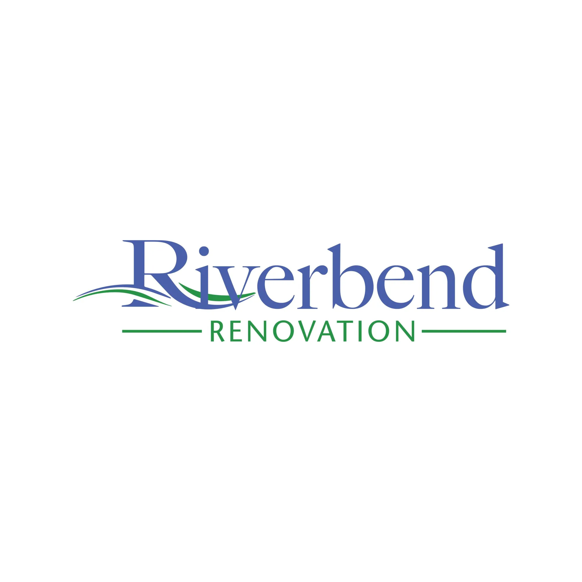 Riverbend Renovation wordmark logo on white/transparent background